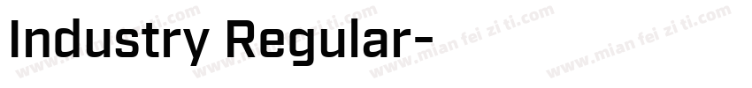 Industry Regular字体转换
